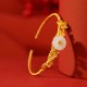 925 Silver Plated Hetian Jade Plum Blossom Luck Set 925 Silver Plated Hetian Jade Plum Blossom Luck Set