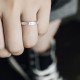 925 Silver Simple Blessing Couple Ring