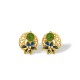 925 Sterling Silver Hetian Cyan Jade Luck Set 925 Sterling Silver Hetian Cyan Jade Luck Set