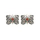 925 Sterling Silver Red Agate Butterfly Ring Set 925 Sterling Silver Red Agate Butterfly Ring Set