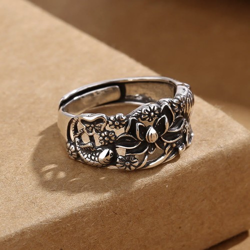 Lotus Koi Enlightenment Ring Lotus Koi Enlightenment Ring
