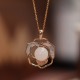 925 Silver Plated Gold Hetian White Jade Necklace Set 925 Silver Plated Gold Hetian White Jade Necklace Set