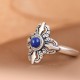 Tibetan Lazurite Positive Adjustable Ring