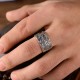 999 Sterling Silver Dragon Carved Protection Ring 999 Sterling Silver Dragon Carved Protection Ring