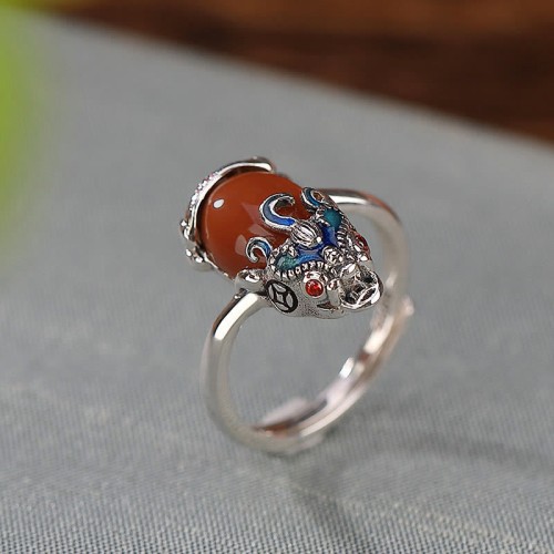 925 Silver Red Agate PiXiu Protection Set 925 Silver Red Agate PiXiu Protection Set