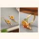925 Silver Plated Amber Pearl Confidence Ring Set 925 Silver Plated Amber Pearl Confidence Ring Set