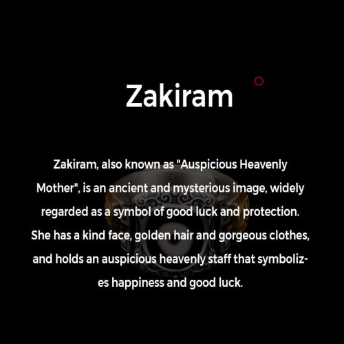 925 Silver Zakiram Goddess Dzi Bead Protection Ring 925 Silver Zakiram Goddess Dzi Bead Protection Ring