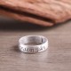 999 Sterling Silver Lotus Elephant Blessing Ring