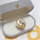Pearl Copper Gold Flower Wealth Ring