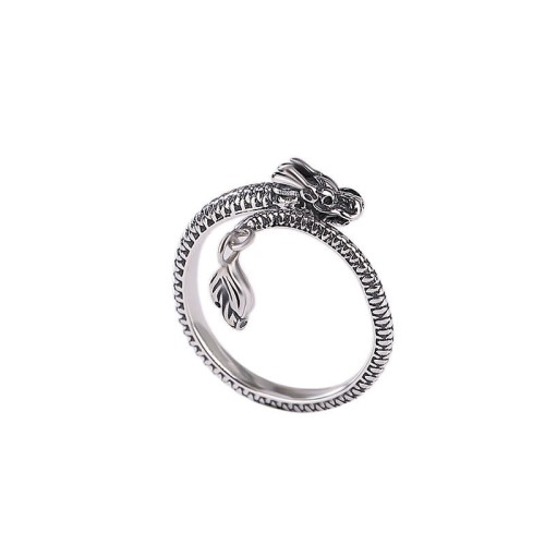 925 Sterling Silver Year of the Dragon Adjustable Ring 925 Sterling Silver Year of the Dragon Adjustable Ring