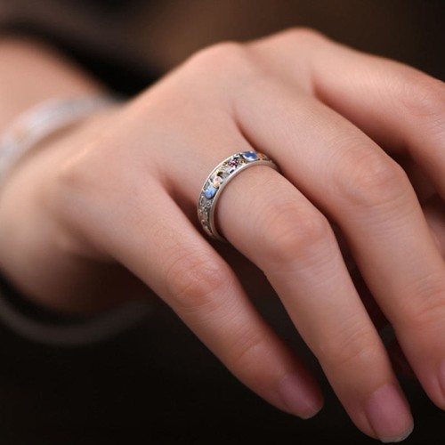 Colorful Elephant Strength Adjustable Ring Colorful Elephant Strength Adjustable Ring