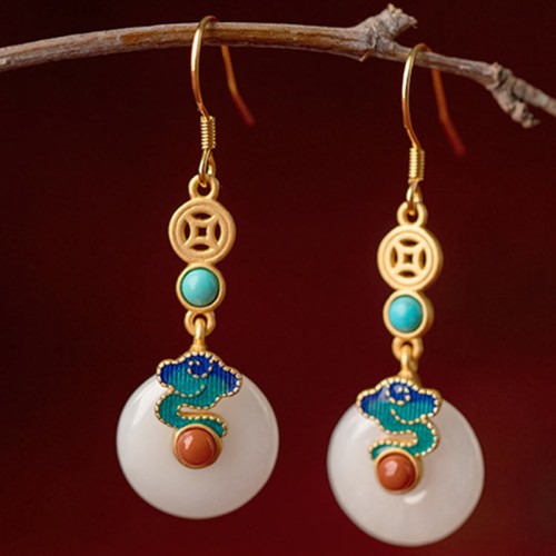 Jade Copper Coins Auspicious Clouds Prosperity Set Jade Copper Coins Auspicious Clouds Prosperity Set
