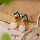 925 Silver Hetian White Jade Auspicious Necklace Set 925 Silver Hetian White Jade Auspicious Necklace Set