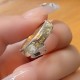 Buddha Stone 999 Silver Heart Sutra Ring