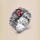 Feng Shui PiXiu Red Garnet Wealth Ring Feng Shui PiXiu Red Garnet Wealth Ring