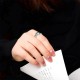 925 Silver Turquoise Six True Words Blessing Ring 925 Silver Turquoise Six True Words Blessing Ring