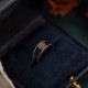 Round Jade Pearl Double Layer Luck Ring