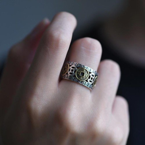 Five-Emperor Coins Balance Ring