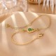 925 Silver Hetian Jade Gourd Luck Bracelet Set 925 Silver Hetian Jade Gourd Luck Bracelet Set