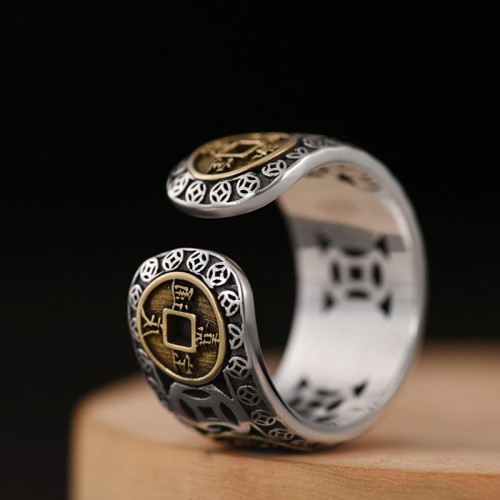 Five-Emperor Coins Balance Ring