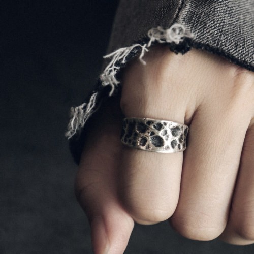 925 Silver Bump Texture Protection Ring 925 Silver Bump Texture Protection Ring