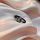 Tridacna Stone Cat 14K Gold Blessing Ring Tridacna Stone Cat 14K Gold Blessing Ring