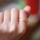 White Agate Cyan Jade Luck Protection Ring White Agate Cyan Jade Luck Protection Ring