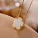 925 Silver Plated Hetian Jade Flower Luck Set 925 Silver Plated Hetian Jade Flower Luck Set