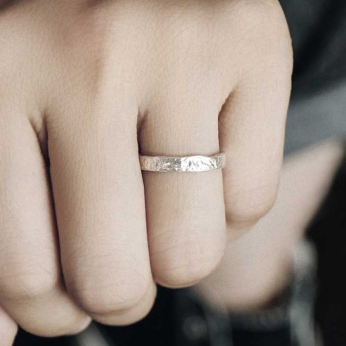 925 Silver Simple Blessing Couple Ring