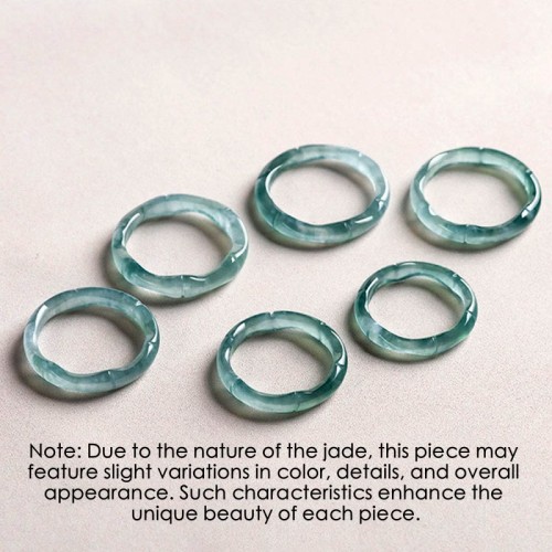 Natural Jade Bamboo Prosperity Ring Natural Jade Bamboo Prosperity Ring