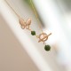 Cyan Jade Tridacna Butterfly Healing Set Cyan Jade Tridacna Butterfly Healing Set