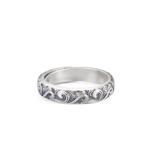 Tibetan Om Mani Padme Hum Peace Adjustable Ring