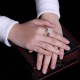 925 Silver Plated Copper White Jade Luck Ring 925 Silver Plated Copper White Jade Luck Ring