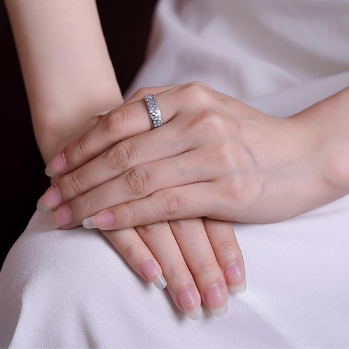 999 Silver Lotus Plum Blossom Engraved Enlightenment Ring 999 Silver Lotus Plum Blossom Engraved Enlightenment Ring
