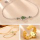 925 Silver Hetian Jade Gourd Luck Bracelet Set 925 Silver Hetian Jade Gourd Luck Bracelet Set