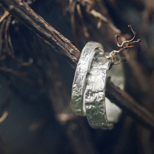 925 Silver Simple Blessing Couple Ring