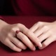 Garnet Cinnabar PiXiu Om Mani Padme Hum Protection Ring