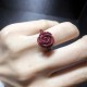 Garnet Cinnabar PiXiu Om Mani Padme Hum Protection Ring
