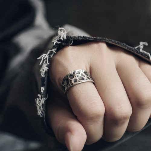 925 Silver Bump Texture Protection Ring 925 Silver Bump Texture Protection Ring