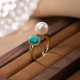 925 Sterling Silver Pearl Turquoise Healing Set 925 Sterling Silver Pearl Turquoise Healing Set