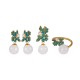 White Jade Pearl Flower Blessing Set White Jade Pearl Flower Blessing Set