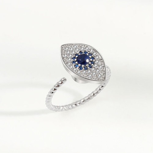 925 Silver Evil Eye Protection Rotatable Ring 925 Silver Evil Eye Protection Rotatable Ring