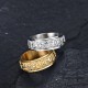 Six True Words Titanium Steel Balance Ring