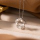 925 Silver Pearl Leaf Healing Necklace Set
