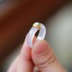 White Agate Cyan Jade Luck Protection Ring White Agate Cyan Jade Luck Protection Ring