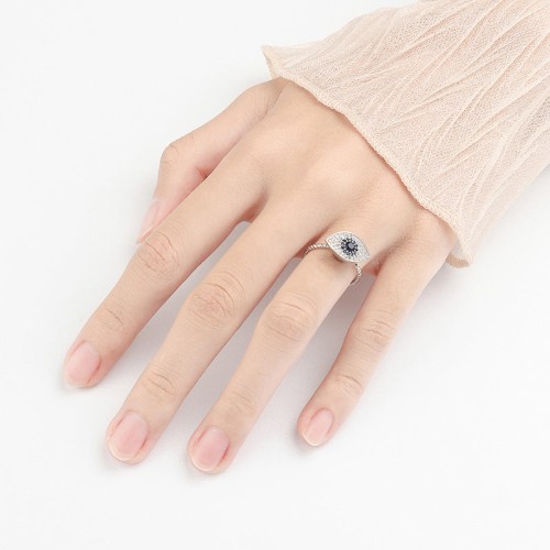 925 Silver Evil Eye Protection Rotatable Ring 925 Silver Evil Eye Protection Rotatable Ring
