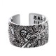 999 Sterling Silver Dragon Carved Protection Ring 999 Sterling Silver Dragon Carved Protection Ring