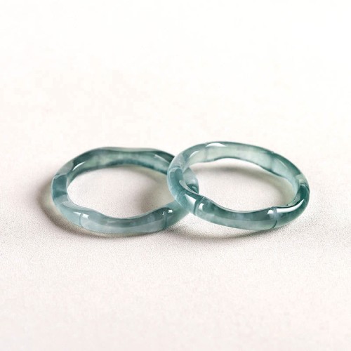 Natural Jade Bamboo Prosperity Ring Natural Jade Bamboo Prosperity Ring