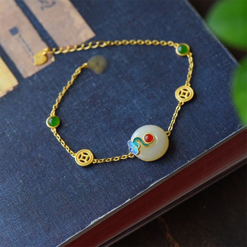 Jade Copper Coins Auspicious Clouds Prosperity Set Jade Copper Coins Auspicious Clouds Prosperity Set