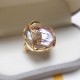 Pearl Copper Gold Flower Wealth Ring